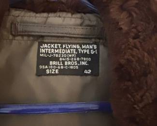 Mens Intermediate Type G Flying Jacket by Brill Bros. Inc. second image