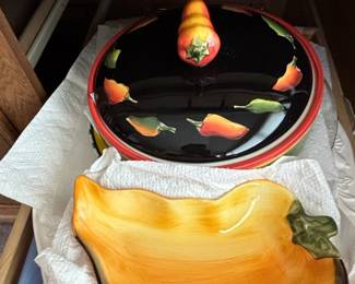 Primogera Turquoise Ceramic Plates and Bowls Set with Decorative Platters and Glassware second image