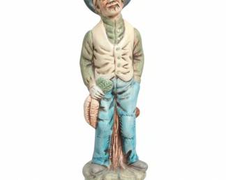 Homco Porcelain Figurine of an Old Man with a Hat