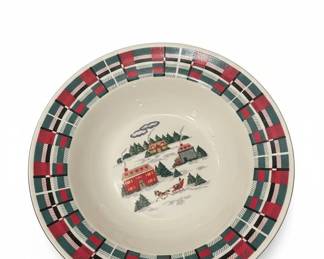 Lynns Fine China Winter Scene Bowl