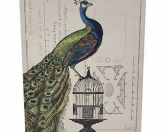 Peacock Birdcage I by Sue Schlabach Canvas Print