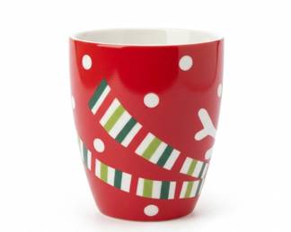 Dean Crouser Cardinal and Poinsettia Christmas Mug Set second image