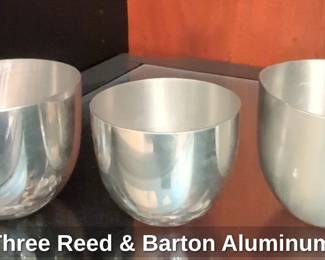 Set of Three Reed  Barton Aluminum Bowls