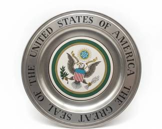 Wilton Pewter The Great Seal of the United States Decorative Plate