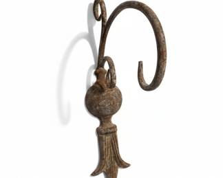 Vintage Cast Iron Tassel Plant Hanger Hook