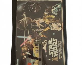 Kenner Star Wars MiniAction Figure Collectors Case with Original Figures