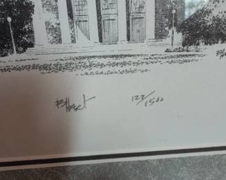 Duke University Architectural Sketch Print third image