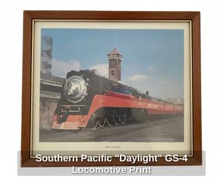 Southern Pacific Daylight GS Locomotive Print
