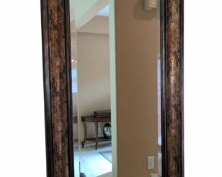 Ornate Faux Wood Mirror
