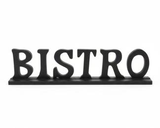 Wooden Bistro Sign