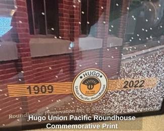 Hugo Union Pacific Roundhouse Commemorative Print second image