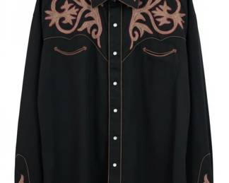 Rockmount Ranch Wear Black Western Shirt Style C