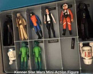 Kenner Star Wars MiniAction Figure Collectors Case with Figures second image