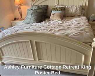Ashley Furniture Cottage Retreat King Poster Bed second image