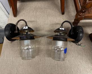 Set of Outdoor Lantern Sconces