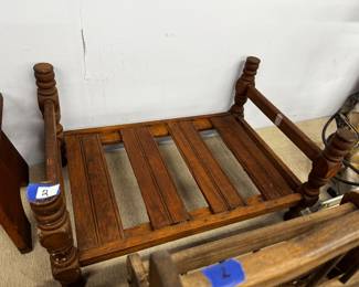 Antique Wooden Doll Bed Frame