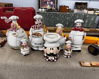 Ceramic Chef Kitchen Decor Set