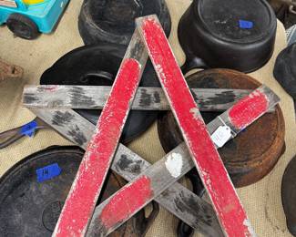 Rustic Wooden Star Wall Hanging