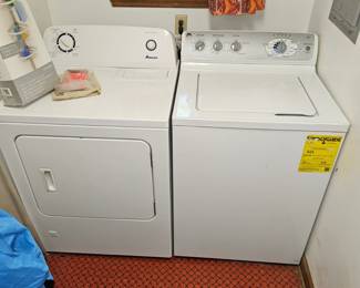 Amana Dryer and GE Washer