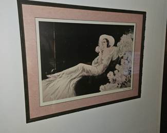 Vintage Art deco Louis Icart print