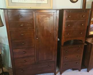Kincaid wardrobe and 2 vanities