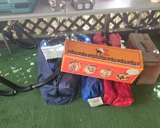 Camping Tent and folding chairs