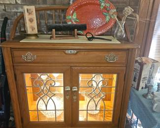 Small lighted side board