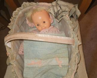 Vintage head rotating baby doll