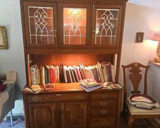 Beautiful lighted china cabinet