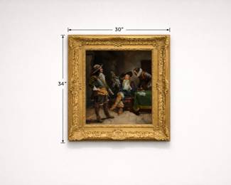 Baroquestyle painting with historical figures