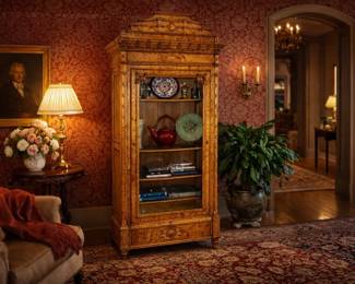 Antique cabinet and classic decor