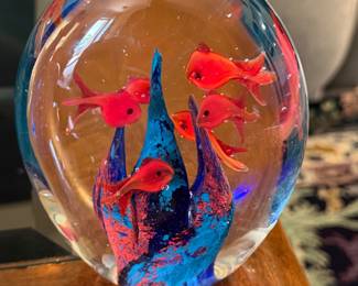 Murano "Aquarium" Paperweight