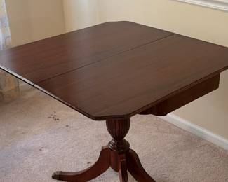 Great antique folding/rotating card table