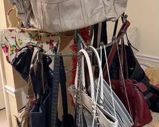 There’s a huge selection of purses, wallets, etc.