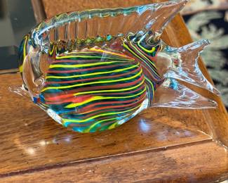 Angel Fish Glass Paperweight