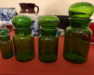 Set of Apothecary jars