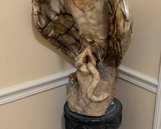 Very Cool Alabaster/Marble Eagle Sculpture! 