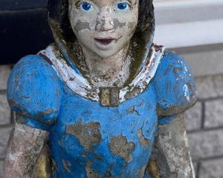 Full Vintage Snow White & & Dwarfs Concrete Lawn Set