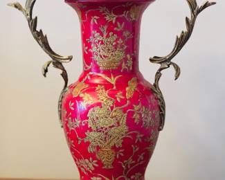 Hollywood Regency Chinoiserie Inspired Urn
