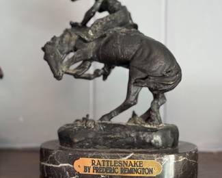 Frederic Remington "Rattlesnake" Western Sculpture