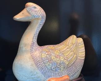 Hand Painted Asian Decorative Duck
