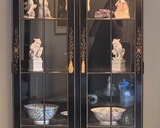 Asian Style Chinoiserie display cabinet/curio