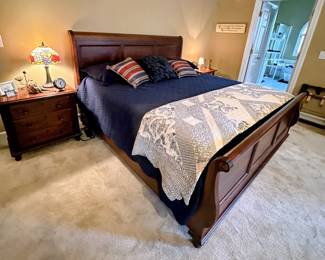 King Bed by Durham Furniture Saville Row line