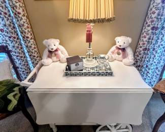 Wooden drop leaf tea cart/table