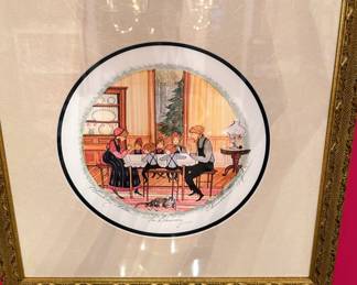 P. Buckley Moss  Framed signed and numbered print of "The Blessing". Christmas 1984. #3333/7730 