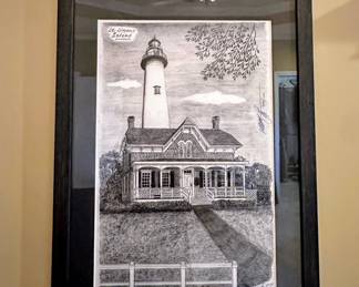 St. Simons Lighthouse drawing #295 by 