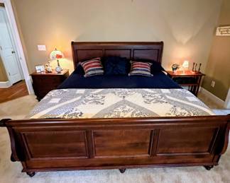 King Bed by Durham Furniture Saville Row line