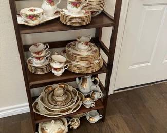 Large sets of china.