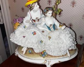 Dresden double "lace" figurine