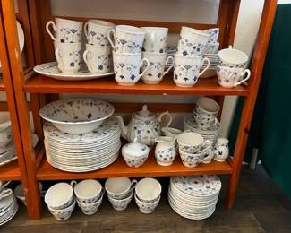 English blue/white china Finlandia Myott